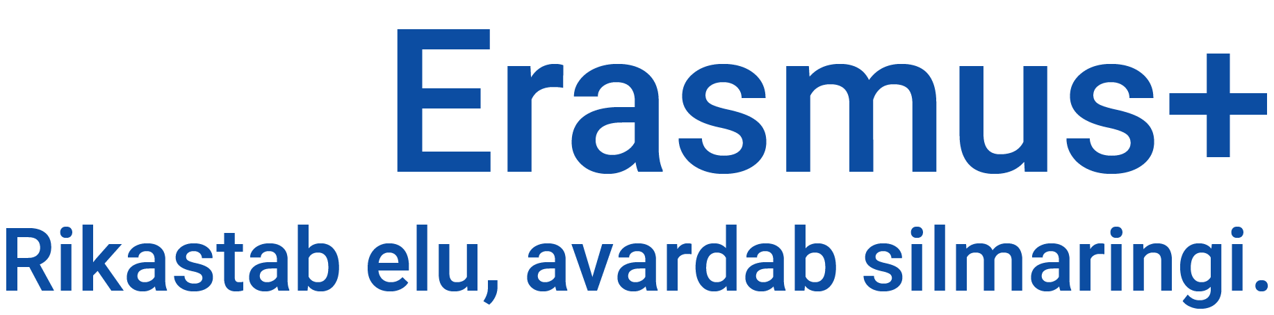 Erasmus+ sinine loosungiga EST